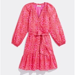 Vineyard Vines Scarf Print Tie-Waist Print Dress NWT